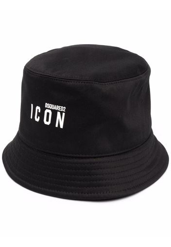 Dsquared2 Cappello bucket con stampa - Nero