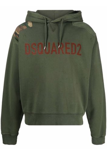 Dsquared2 Felpa con stampa - Verde