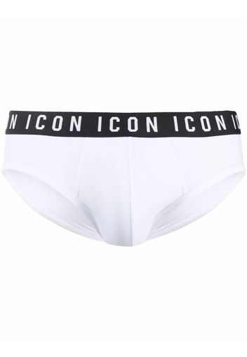 Dsquared2 Icon waistband briefs - Bianco