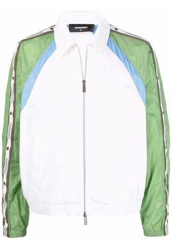 Dsquared2 logo-tape bomber jacket - Bianco