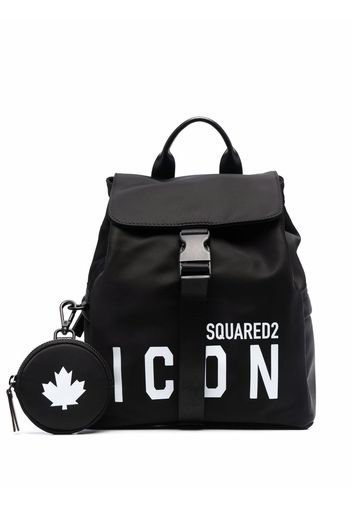 Dsquared2 icon logo-print backpack - Nero