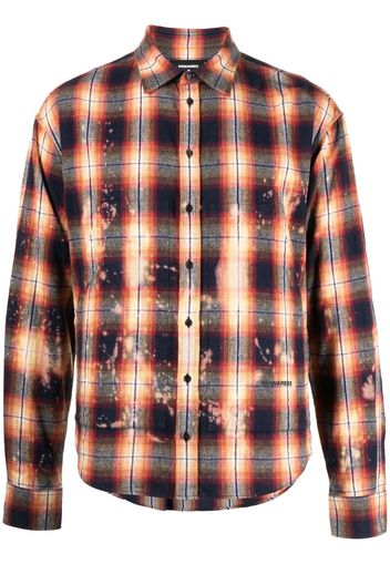 Dsquared2 Camicia a quadri - Arancione