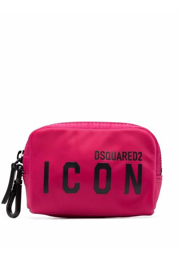 Dsquared2 logo-print make-up bag - Rosa