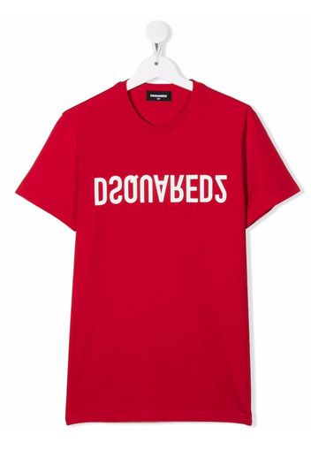 Dsquared2 Kids TEEN logo-print short-sleeve T-shirt - Rosso