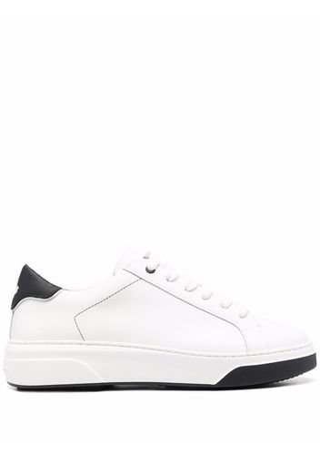 Dsquared2 logo-print lace-up sneakers - Bianco