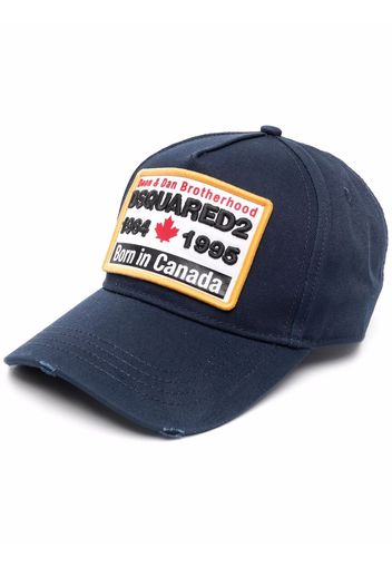 Dsquared2 logo-patch baseball cap - Blu