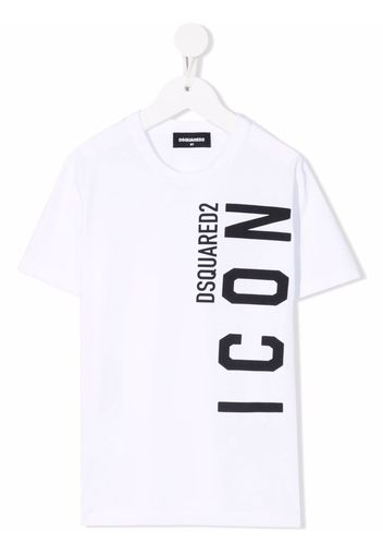 Dsquared2 Kids logo-print cotton T-Shirt - Bianco