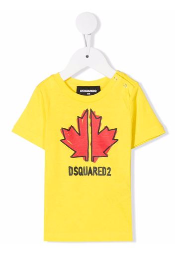 Dsquared2 Kids logo-print cotton T-shirt - Giallo