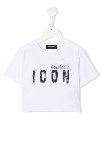 Dsquared2 Kids Icon logo-print T-shirt - Bianco