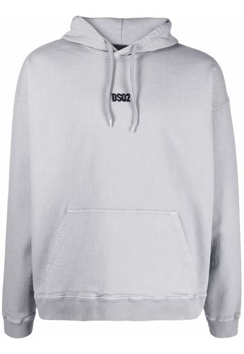 Dsquared2 logo-print pullover hoodie - Grigio