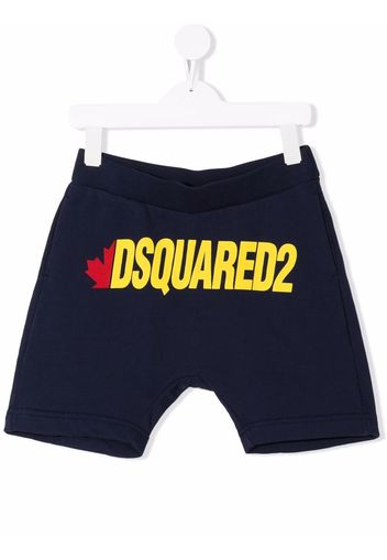 Dsquared2 Kids logo-print track shorts - Blu