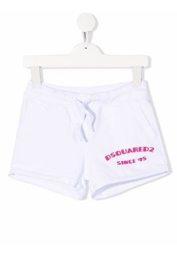 Dsquared2 Kids logo-print track shorts - Bianco