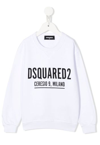 Dsquared2 Kids logo-print cotton sweatshirt - Bianco