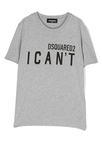 Dsquared2 Kids slogan-print T-shirt - Grigio