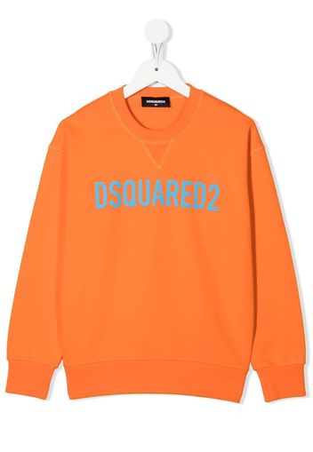 Dsquared2 Kids T-shirt girocollo con stampa - Arancione