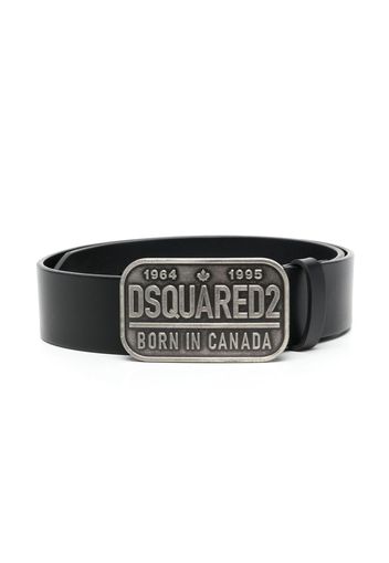 Dsquared2 Kids Cintura con placca logo - Nero