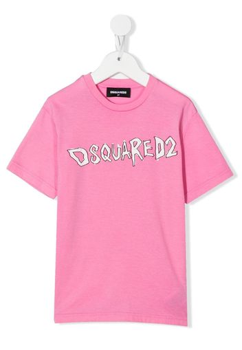 Dsquared2 Kids T-shirt con stampa - Rosa