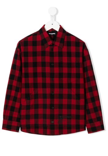 Dsquared2 Kids Camicia a quadri - Rosso