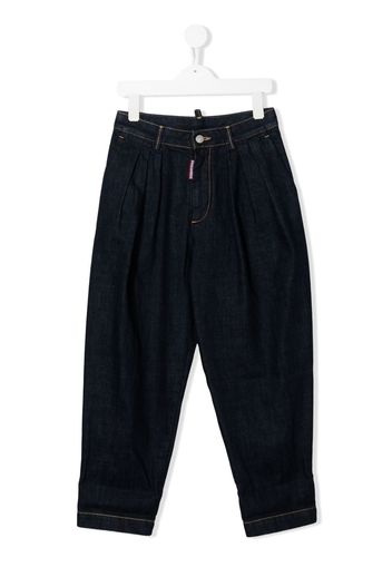 Dsquared2 Kids Jeans affusolati con vita media - Blu