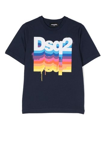 Dsquared2 Kids logo-print T-shirt - Blu