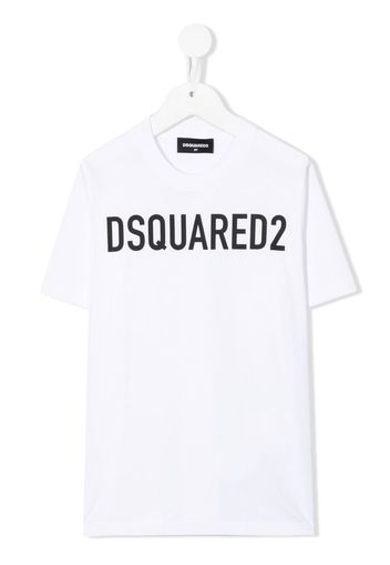 Dsquared2 Kids T-shirt girocollo con stampa - Bianco