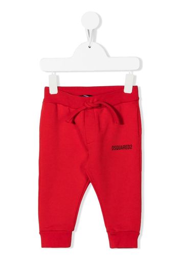 Dsquared2 Kids Pantaloni sportivi con stampa - Rosso