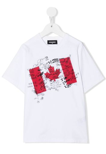 Dsquared2 Kids T-shirt con stampa - Bianco