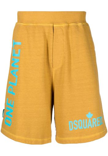 Dsquared2 Shorts sportivi con stampa - Arancione