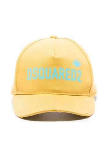 Dsquared2 logo-print baseball cap - Giallo
