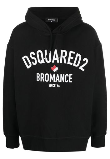 Dsquared2 Felpa con stampa Bromance - Nero