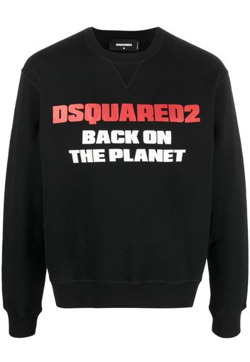 DSQUARED2 Felpa Back On The Planet - Nero