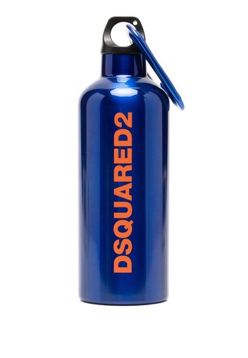 Dsquared2 Bottiglia d'acqua con moschettone - Blu