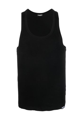 Dsquared2 ribbed cotton tank top - Nero