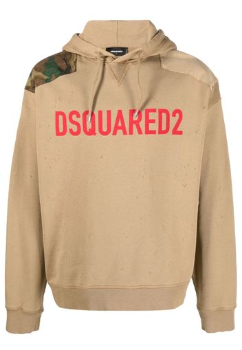 Dsquared2 Felpa con cappuccio - Marrone