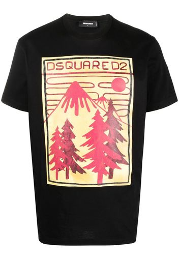 Dsquared2 T-shirt con stampa - Nero