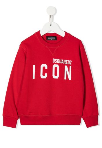 Dsquared2 Kids Icon logo-print sweatshirt - Rosso