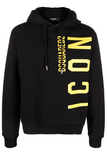 Dsquared2 icon logo-print hoodie - Nero