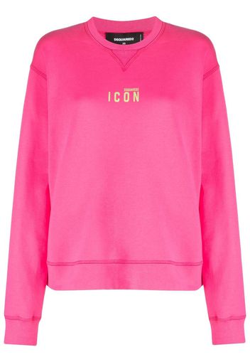 Dsquared2 logo-print cotton sweatshirt - Rosa