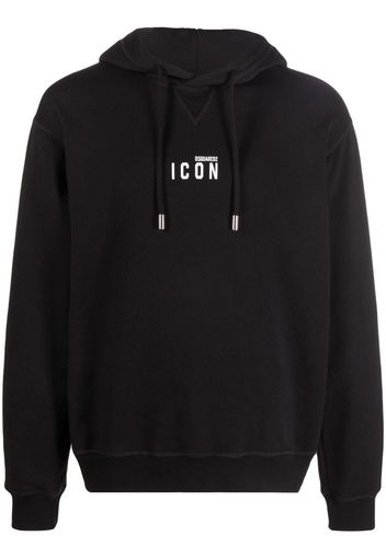 Dsquared2 logo-print drawstring hoodie - Nero