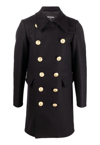 Dsquared2 double-breasted wool coat - Nero