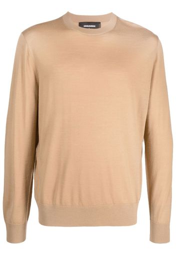 Dsquared2 crew neck wool sweater - Toni neutri