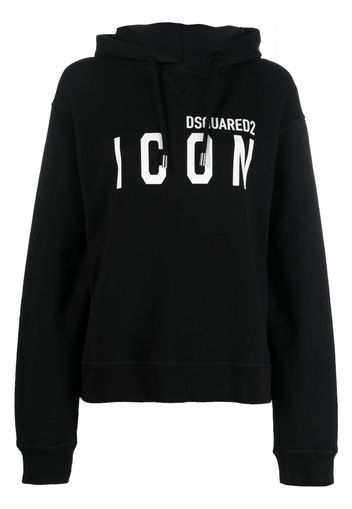 Dsquared2 logo-print hoodie - Nero