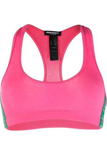 Dsquared2 Icon color-block bikini top - Rosa