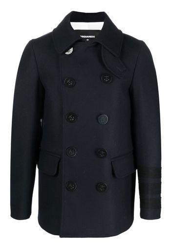 Dsquared2 double-breasted wool coat - Blu