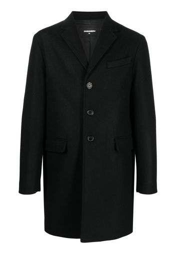 Dsquared2 fitted single-breasted button coat - Nero