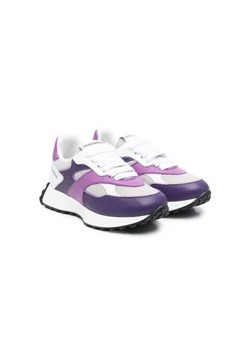Dsquared2 Kids panelled lace-up sneakers - Viola