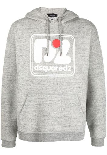 Dsquared2 logo-print cotton hoodie - Grigio