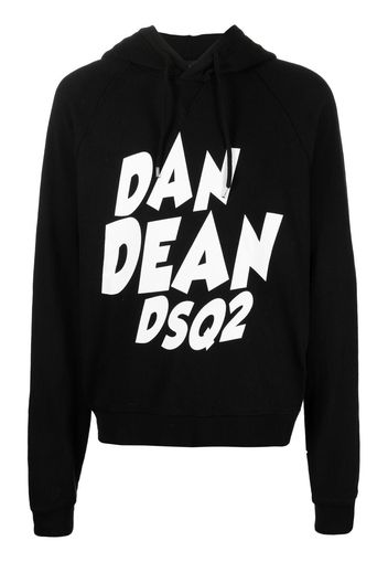 Dsquared2 logo-print pullover hoodie - Nero