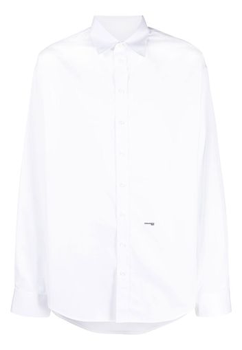 Dsquared2 logo-print long-sleeve shirt - Bianco