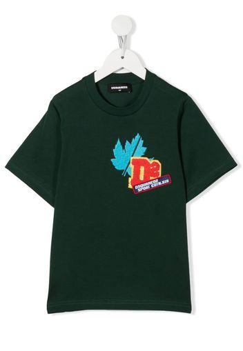 Dsquared2 Kids patch-detail cotton T-Shirt - Verde